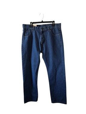 Original Deluxe Mens Jeans 38x32 NWT Blue Straight Regular Fit Denim